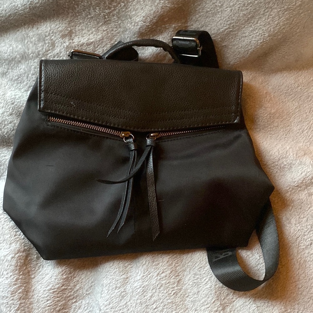 Botkier New York Black Nylon Mini Trigger Backpack